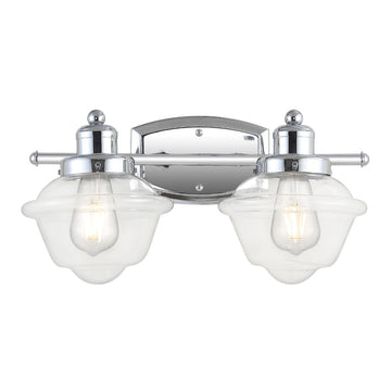 Orleans Iron/Glass schoolhouse LED Vanity Light - JONATHAN Y